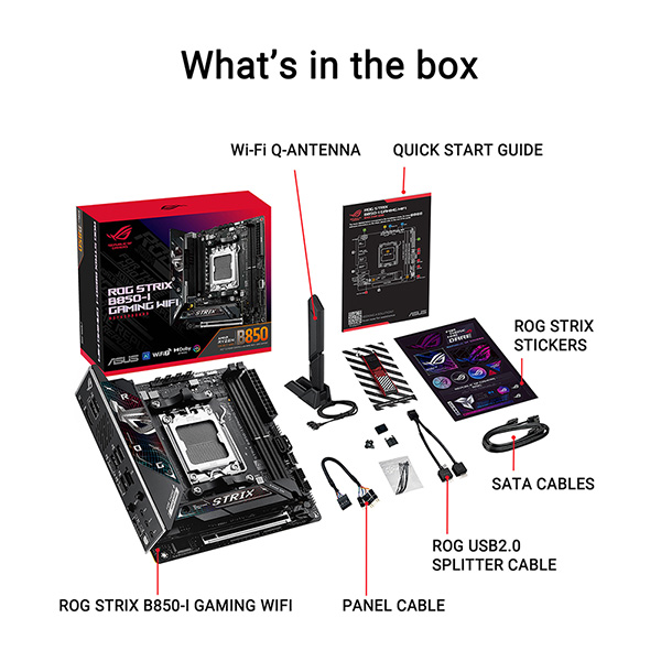 ASUS ROG STRIX B850-I GAMING WIFI 主機板(MB-BB85SIW)