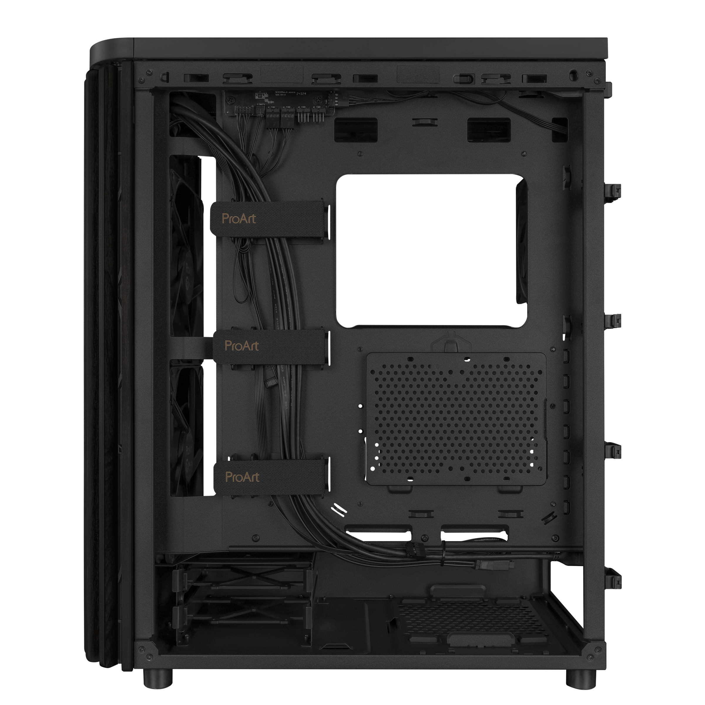 ASUS ProArt PA401 Wood Edition ATX機箱(鋼化玻璃側板)