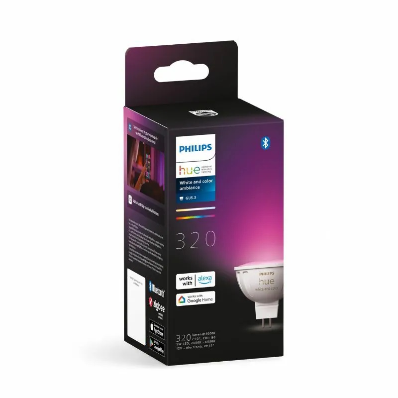 Philips Hue White and Color Ambiance 5.0W MR16 彩光+白光智能燈膽