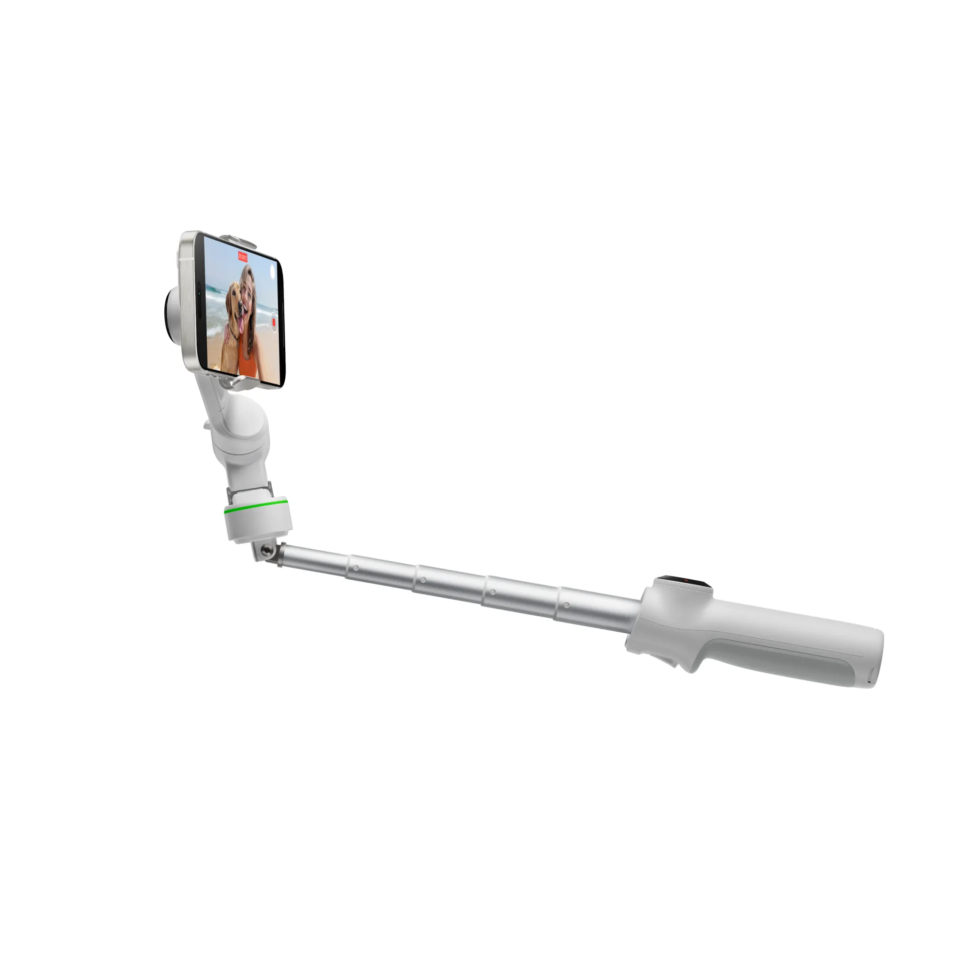 Insta360 Flow 2 Pro 旗艦級AI手機穩定器(創作者套裝-磐石灰)