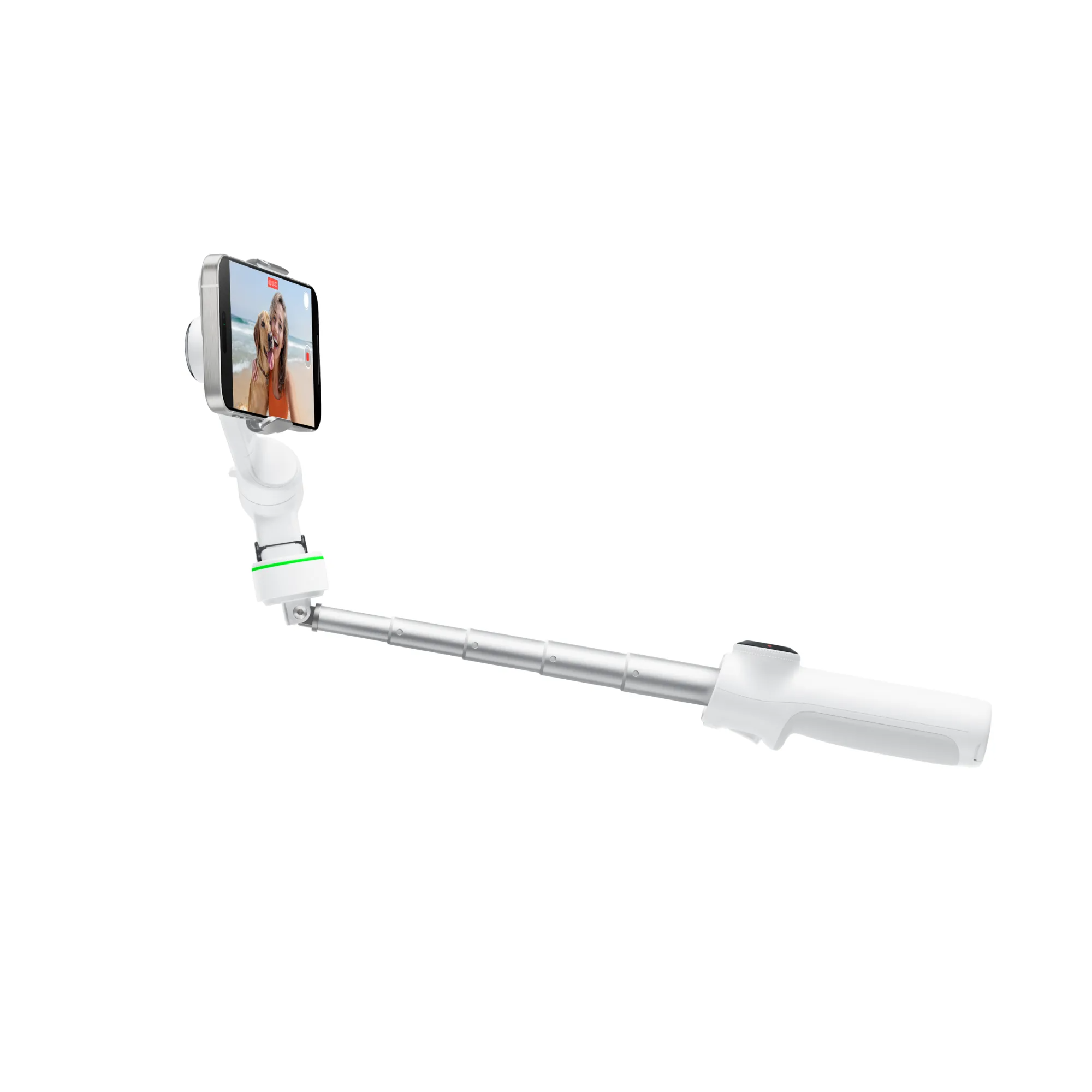 Insta360 Flow 2 Pro 旗艦級AI手機穩定器(創作者套裝-雪山白)