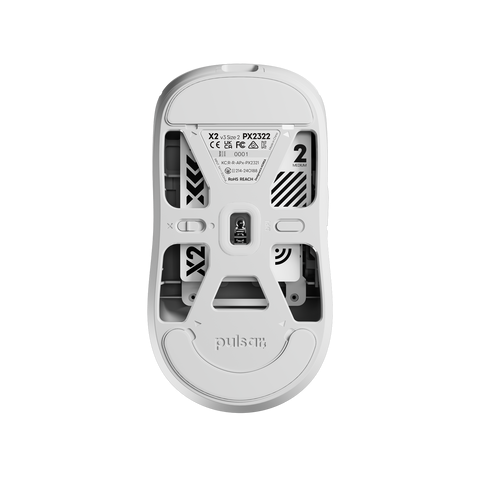 Pulsar X2 v3 無線遊戲滑鼠(White-Medium)