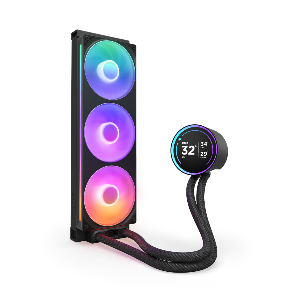 NZXT Kraken 360 Elite V2 RGB CPU水冷散熱器(2024-黑色)