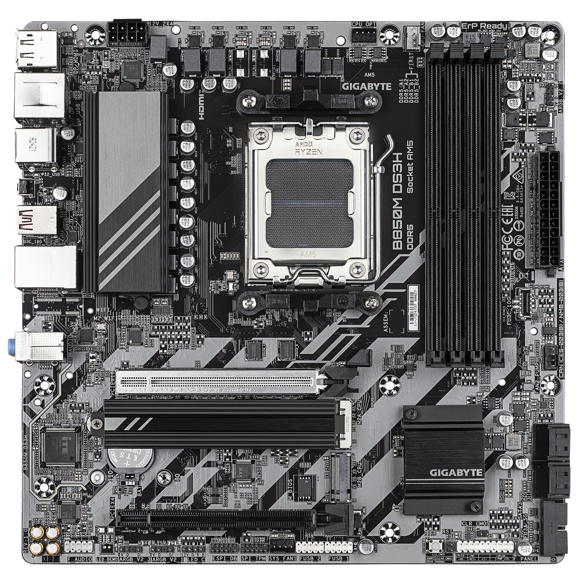 Gigabyte B850M DS3H 主機板(GA-B850M DS3H)