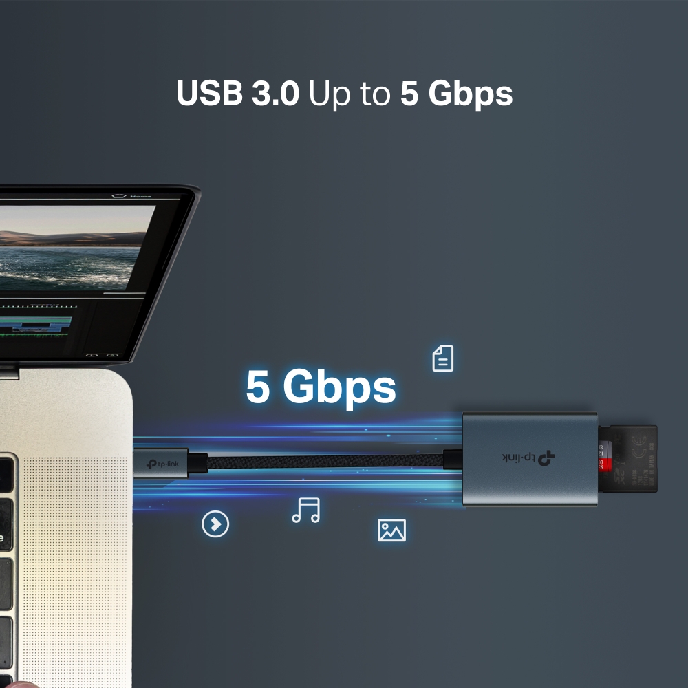 TP-Link UA430C USB 3.0 Type-C to SD & microSD 3.0 讀卡器