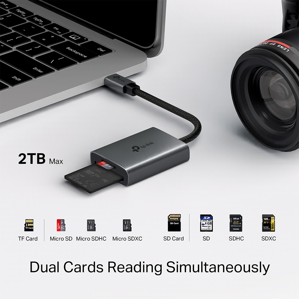 TP-Link UA440C USB 3.0 Type-C to SD & microSD 4.0 讀卡器