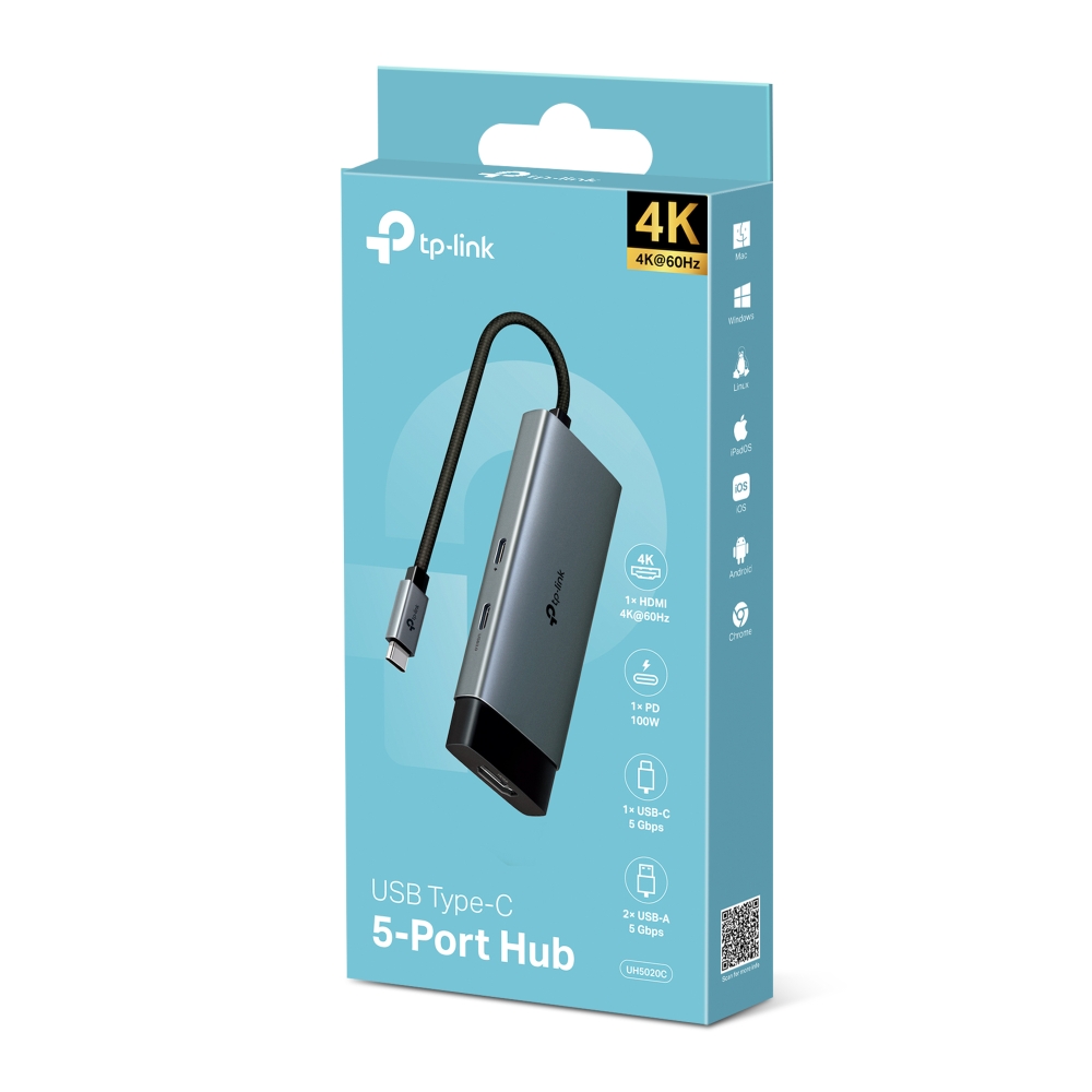 TP-Link UH5020C USB Type-C 5 in 1 集線器