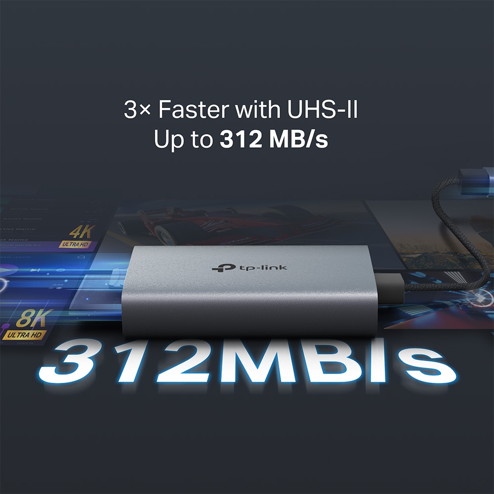 TP-Link UA440C USB 3.0 Type-C to SD & microSD 4.0 讀卡器