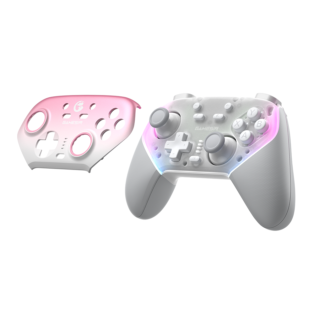 GameSir 超新星 Super Nova 連充電底座1000Hz三模無線控制器(櫻花粉)