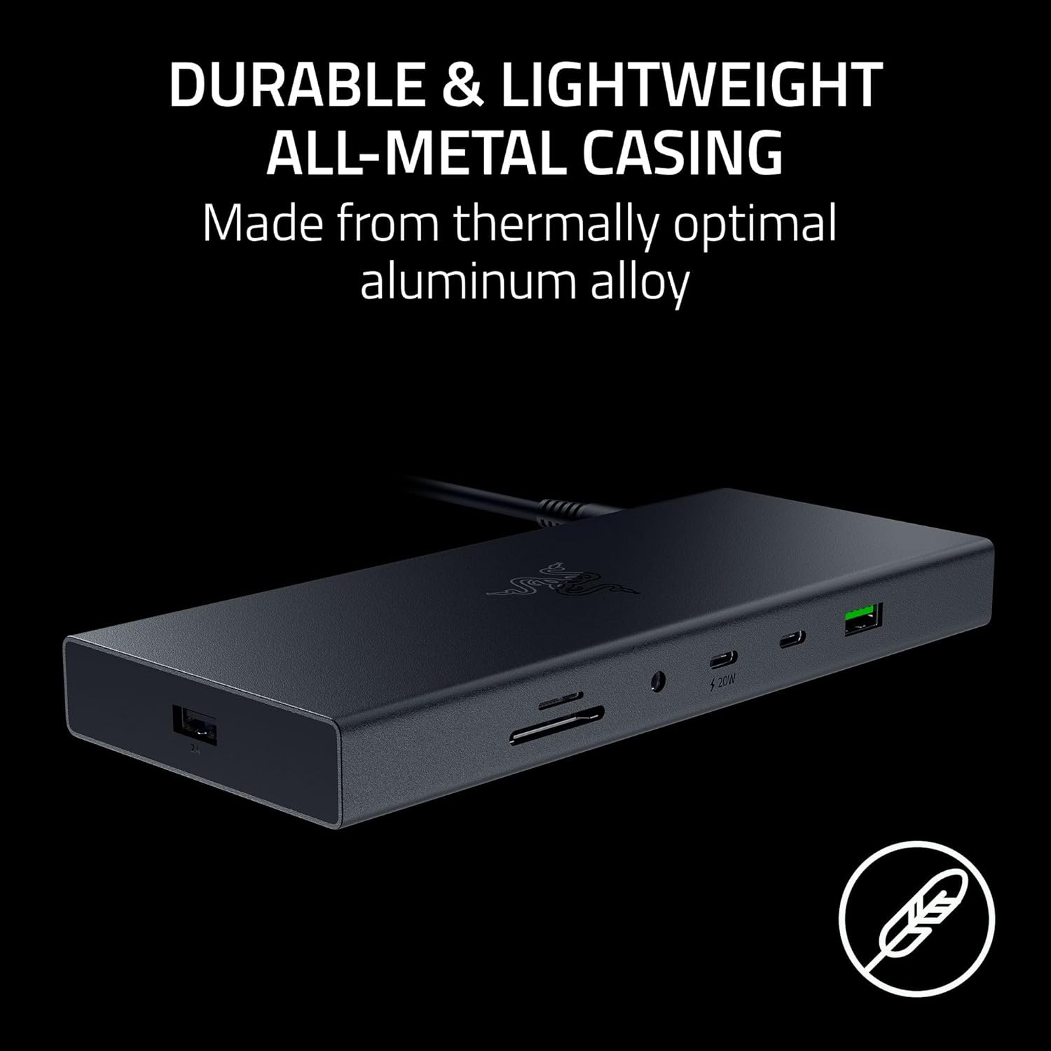 Razer USB 4 Dock USB Type C 14-in-1 Multiport Adapter 擴展塢(黑色-Black)