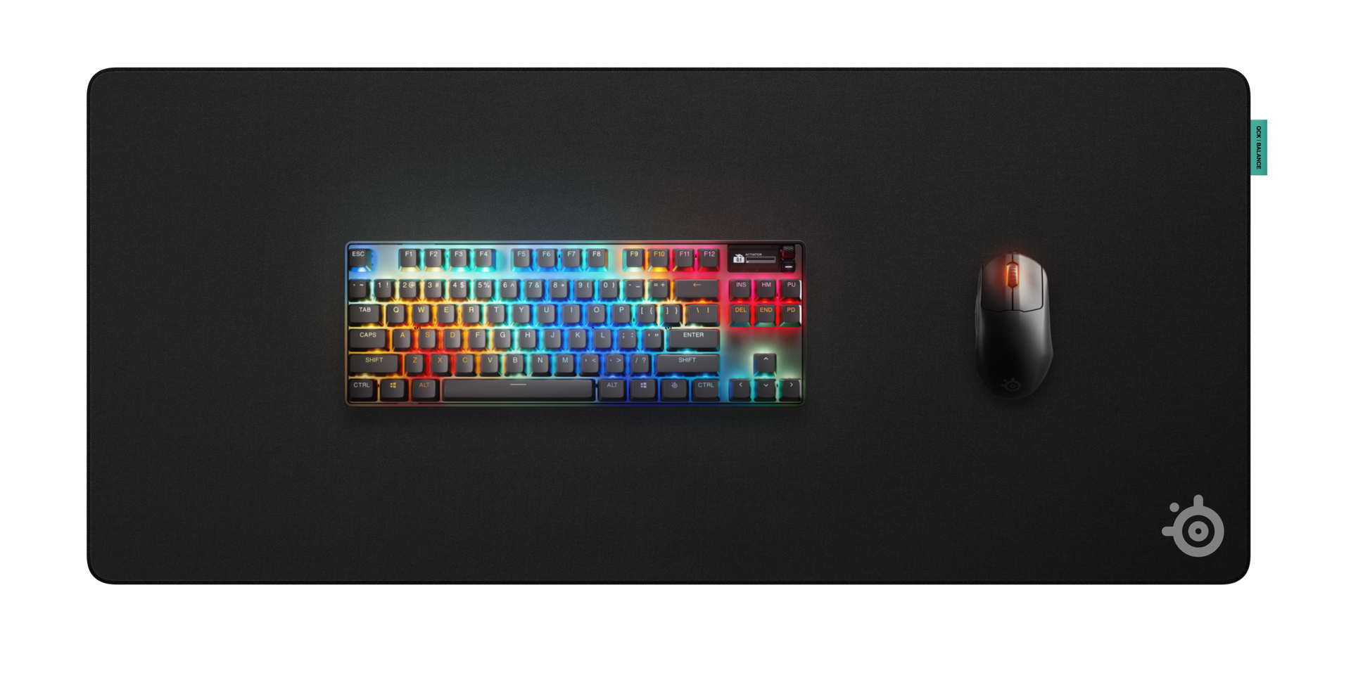 SteelSeries QcK Performance 布質滑鼠墊(63433)(Balance-XL-黑色)