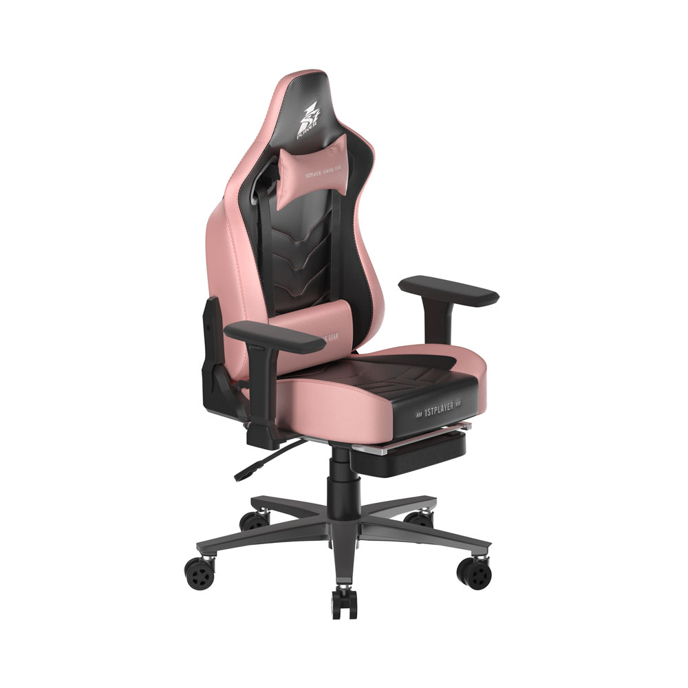 C273B 1stPlayer DK1 Pro FR 人體工學高背電競椅(連腳托)(Pink)