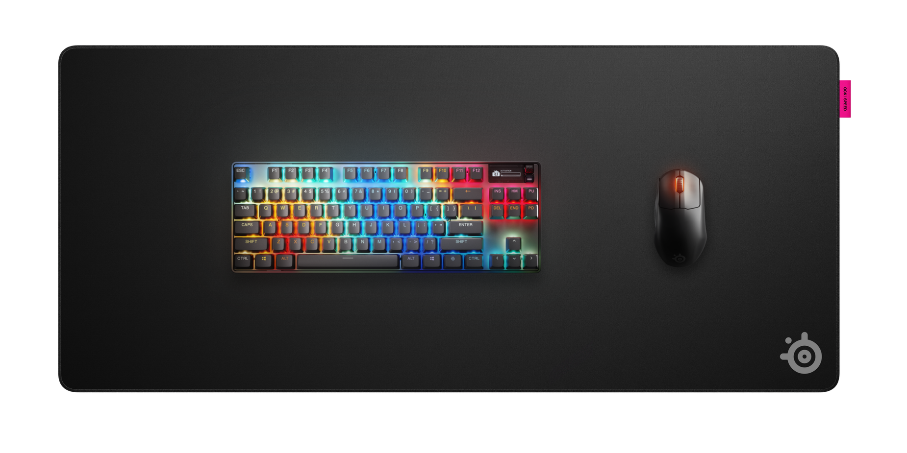 SteelSeries QcK Performance 布質滑鼠墊(63431)(Speed-XL-黑色)