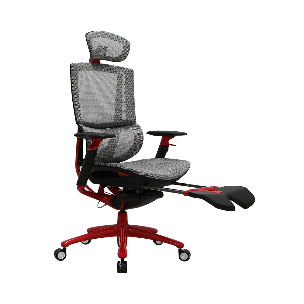C357A 1stPlayer Ergo Play 人體工學高背電競網椅(Red)