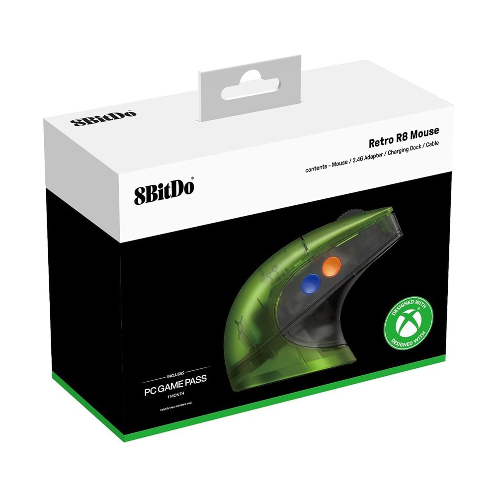 8BitDo 八位堂 Retro R8 無線滑鼠(Xbox Edition)