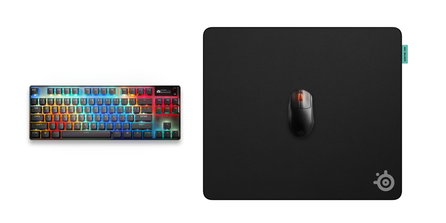 SteelSeries QcK Performance 布質滑鼠墊(63432)(Balance-L-黑色)