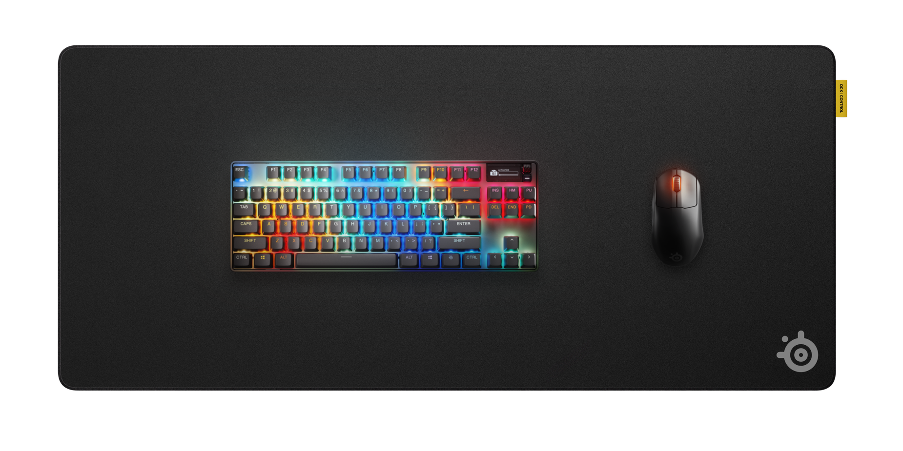 SteelSeries QcK Performance 布質滑鼠墊(63435)(Control-XL-黑色)