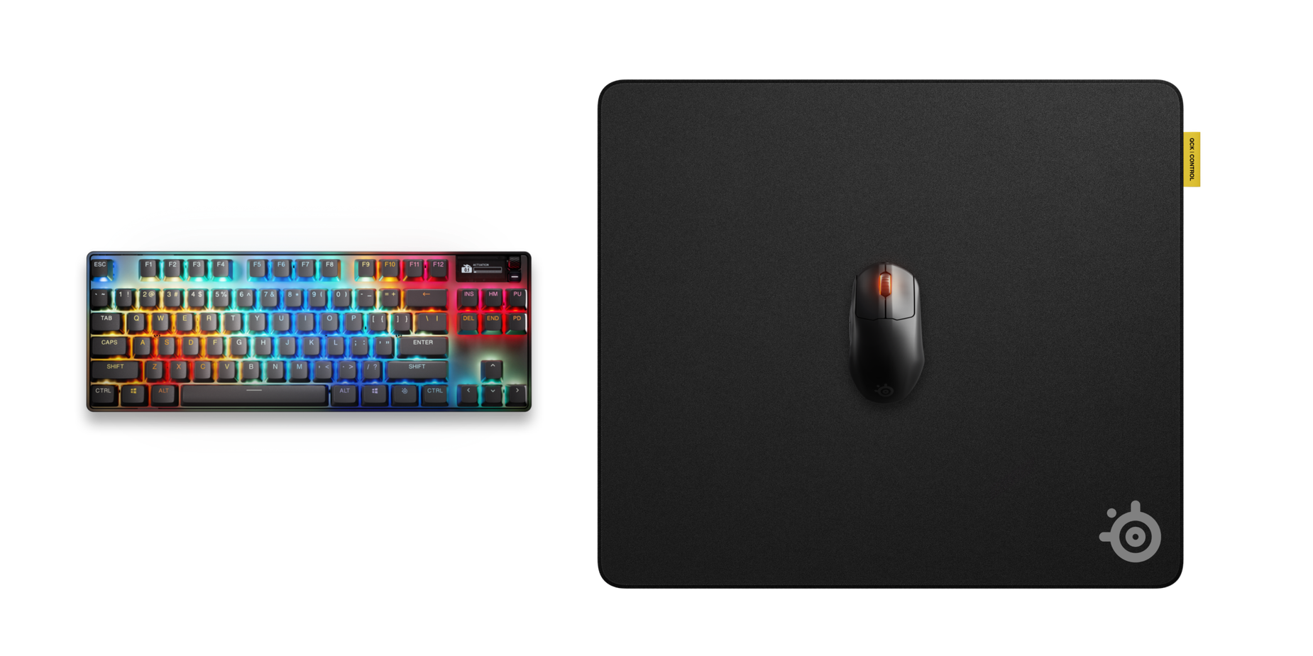 SteelSeries QcK Performance 布質滑鼠墊(63434)(Control-L-黑色)