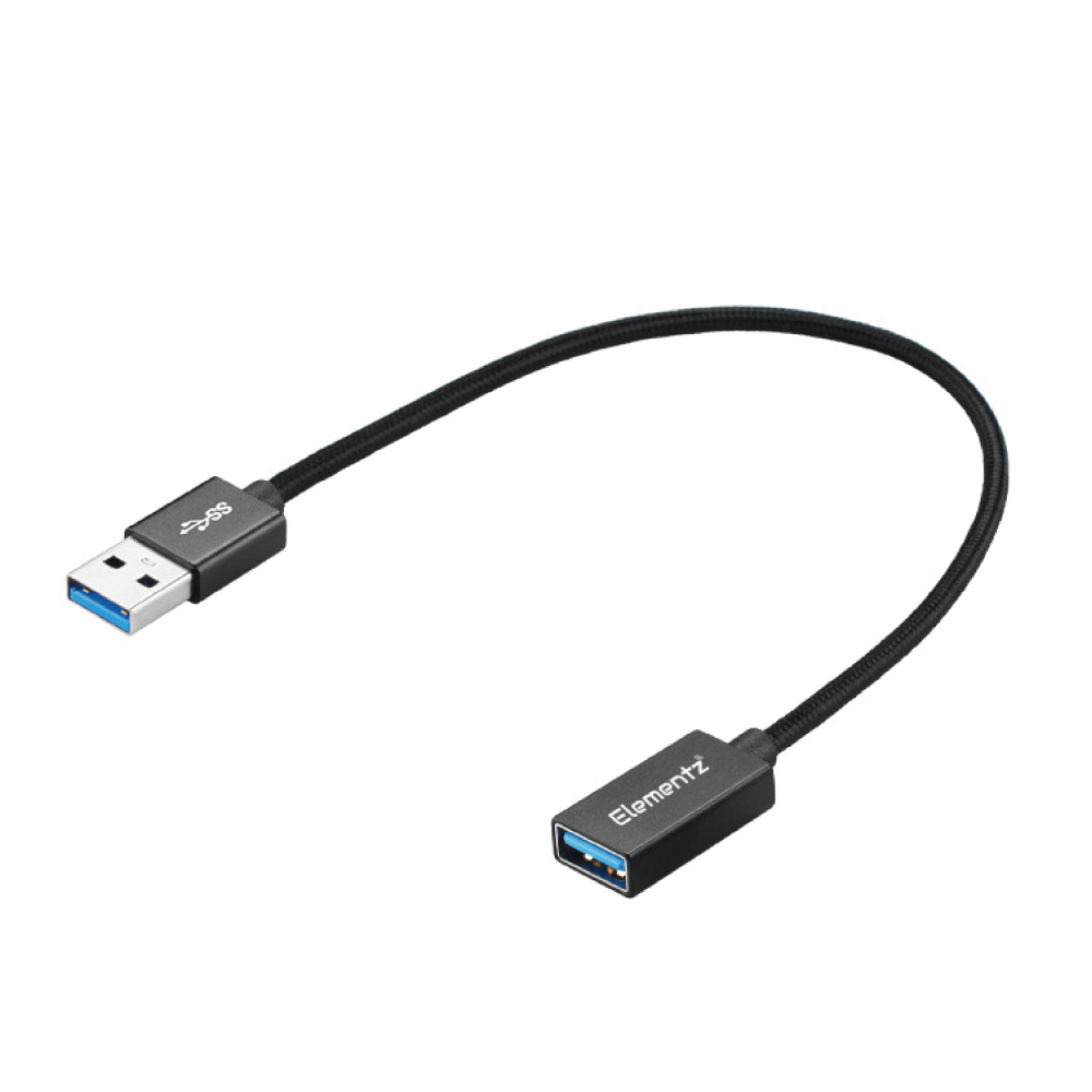 Elementz USB 3.2 Extension Cable USB A TO AF 延長線(UMF-32)(100cm-黑色)