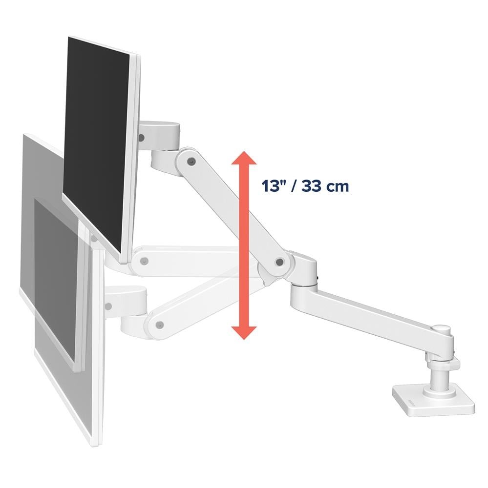 Ergotron LX PRO ARM 單臂顯示器支架 45-682-290(桌夾-短杆-白色)
