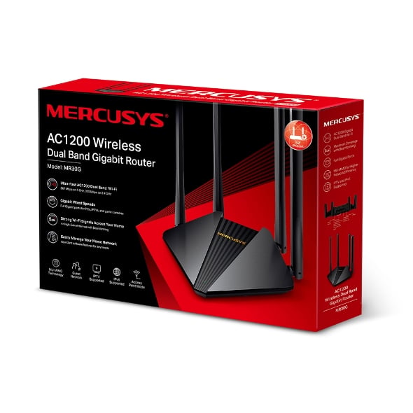 MERCUSYS MR30G AC1200 雙頻 Gigabit 路由器