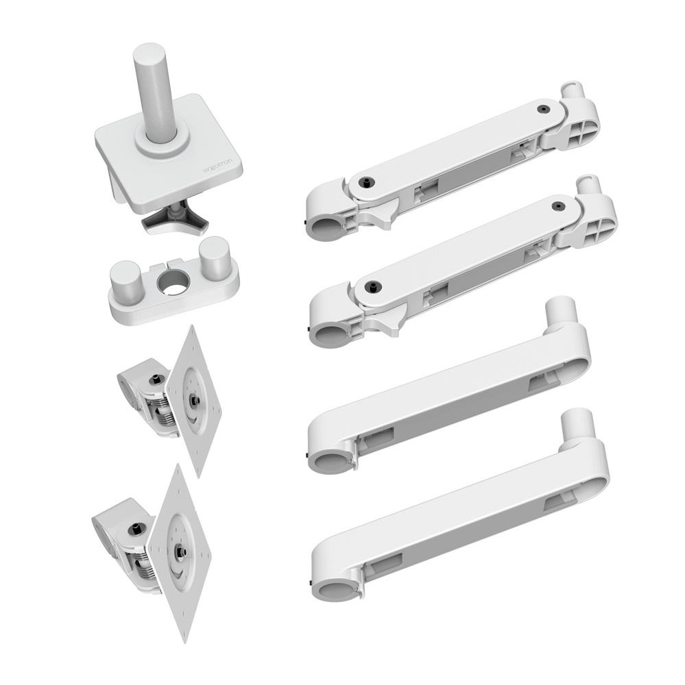 Ergotron LX PRO ARM 雙顯示器水平並排支架 45-686-290(桌夾-白色)