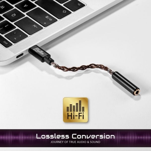 Elementz USB C To 3.5mm 32Bit/384kHz Adapter(DAC) 音頻轉接線(ARF-88X)