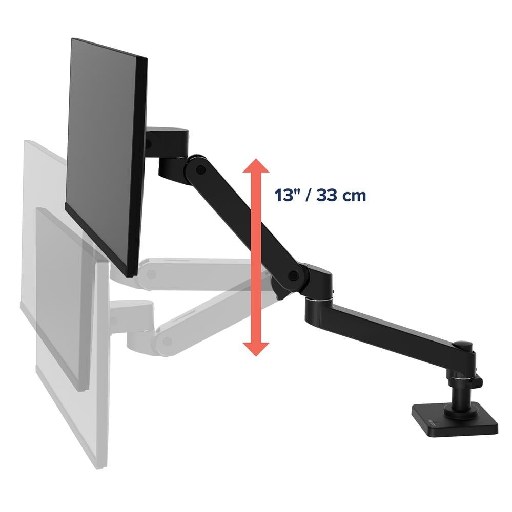 Ergotron LX PRO ARM 單臂顯示器支架 45-682-292(桌夾-短杆-黑色)