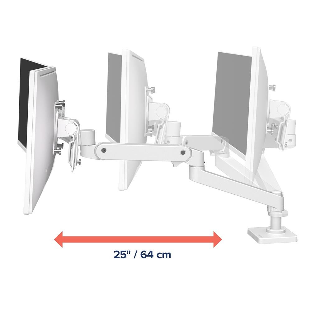 Ergotron LX PRO ARM 單臂雙顯示器支架 45-684-290(桌夾-白色)