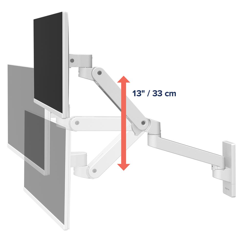 Ergotron LX PRO ARM 單臂顯示器支架 45-683-290(壁掛-短杆-白色)