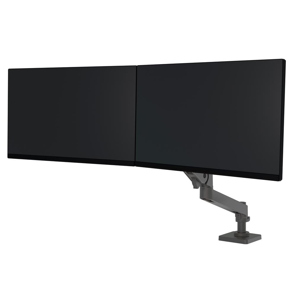 Ergotron LX PRO ARM 單臂雙顯示器支架 45-684-293(桌夾-灰色)