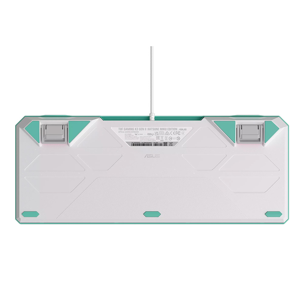 ASUS TUF Gaming K3 GEN II-MIKU 97鍵 機械式鍵盤(RX Optical-紅軸-初音未來)
