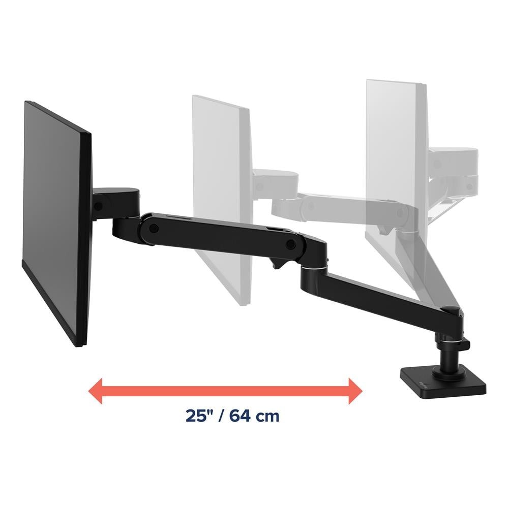 Ergotron LX PRO ARM 單臂顯示器支架 45-682-292(桌夾-短杆-黑色)
