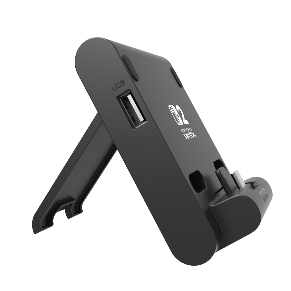 HORI 便攜式雙 USB 集線器支架