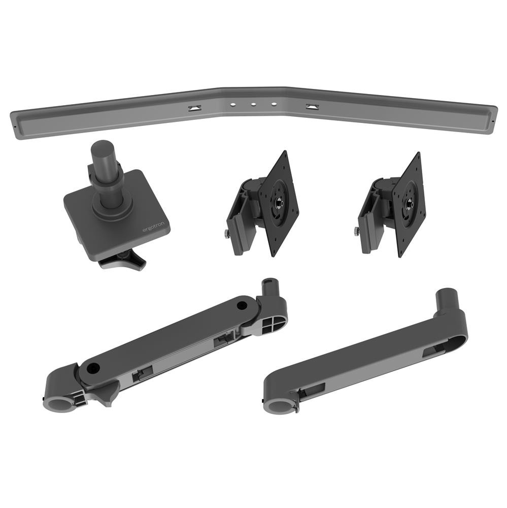 Ergotron LX PRO ARM 單臂雙顯示器支架 45-684-293(桌夾-灰色)