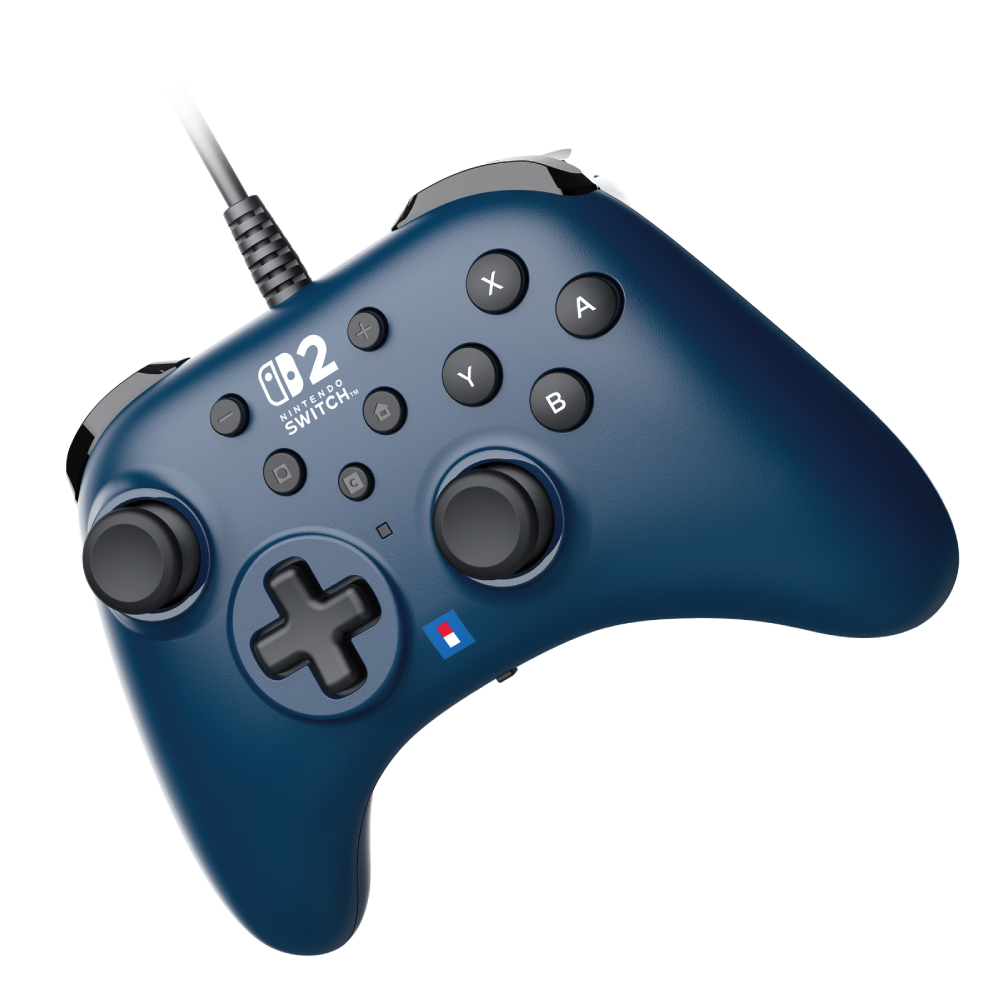 HORI TURBO 有線控制器(兼容Switch2/PC)(海軍藍色)