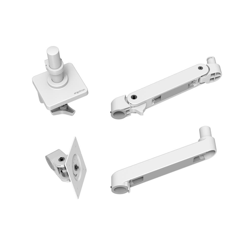 Ergotron LX PRO ARM 單臂顯示器支架 45-682-290(桌夾-短杆-白色)