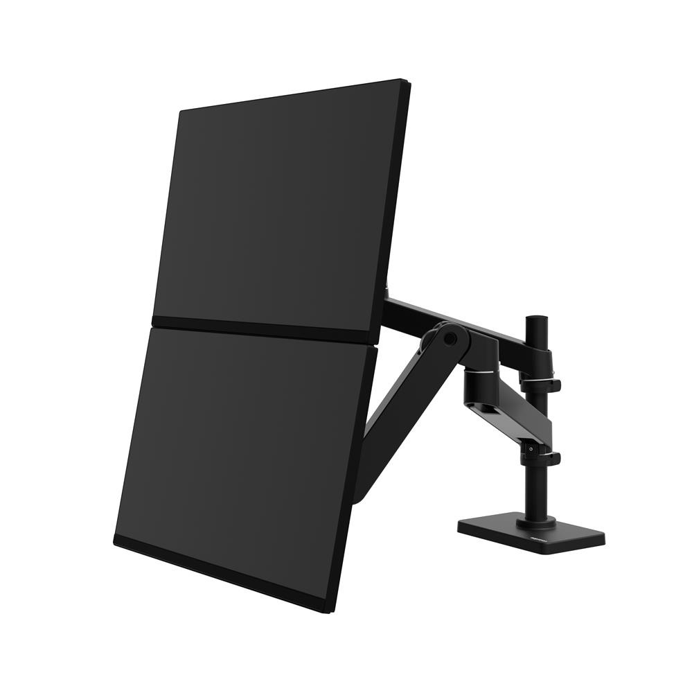 Ergotron LX PRO ARM 雙顯示器堆疊式支架 45-690-292(桌夾-黑色)