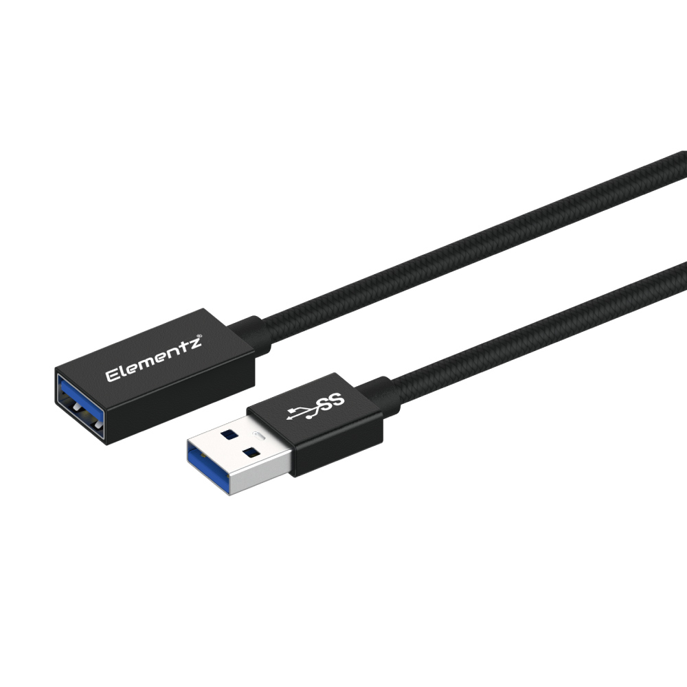 Elementz USB 3.2 Extension Cable USB A TO AF 延長線(UMF-32)(100cm-黑色)