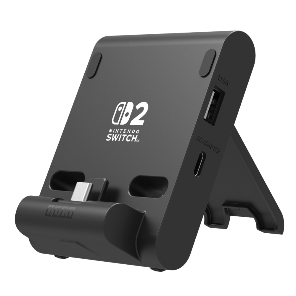 HORI 便攜式雙 USB 集線器支架
