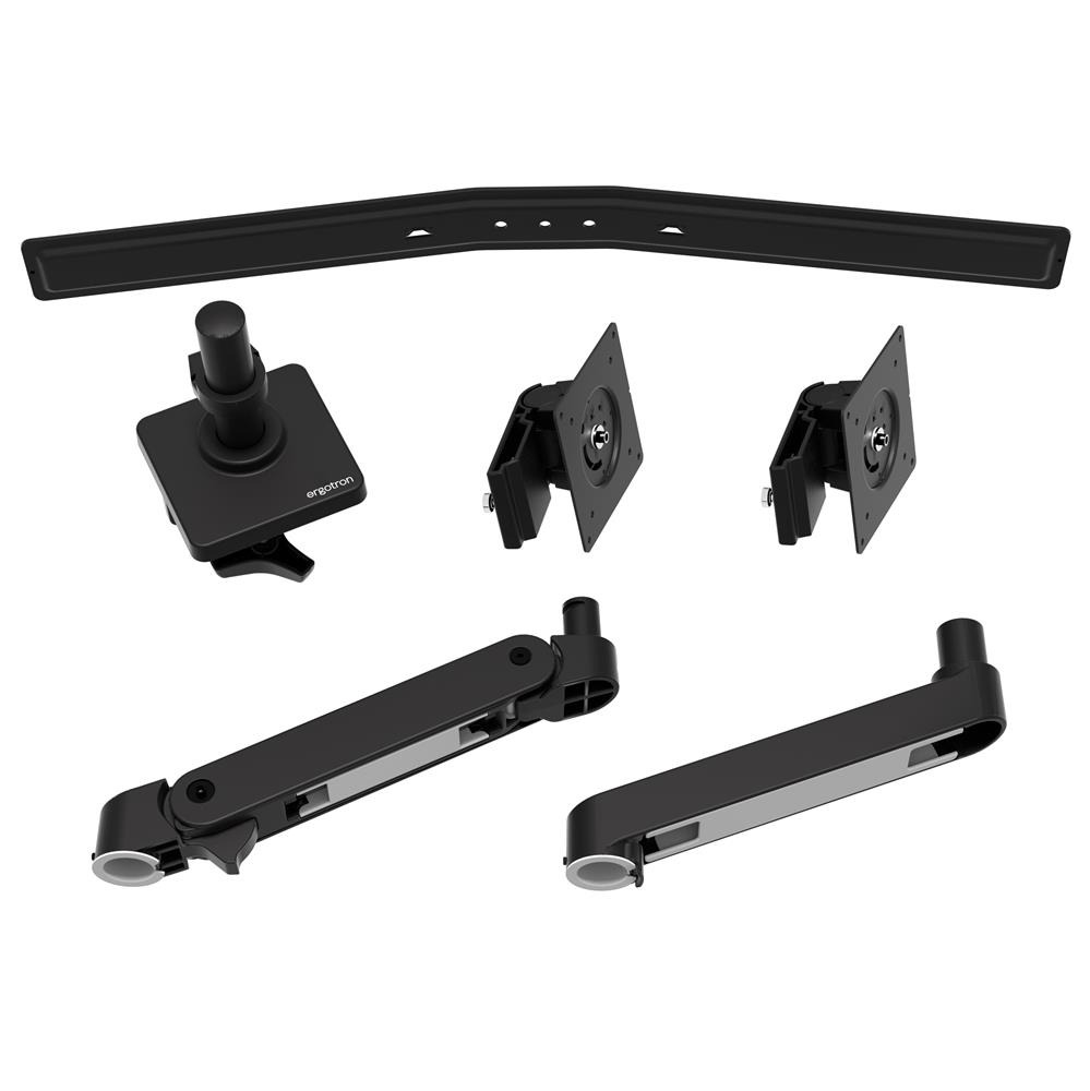 Ergotron LX PRO ARM 單臂雙顯示器支架 45-684-292(桌夾-黑色)