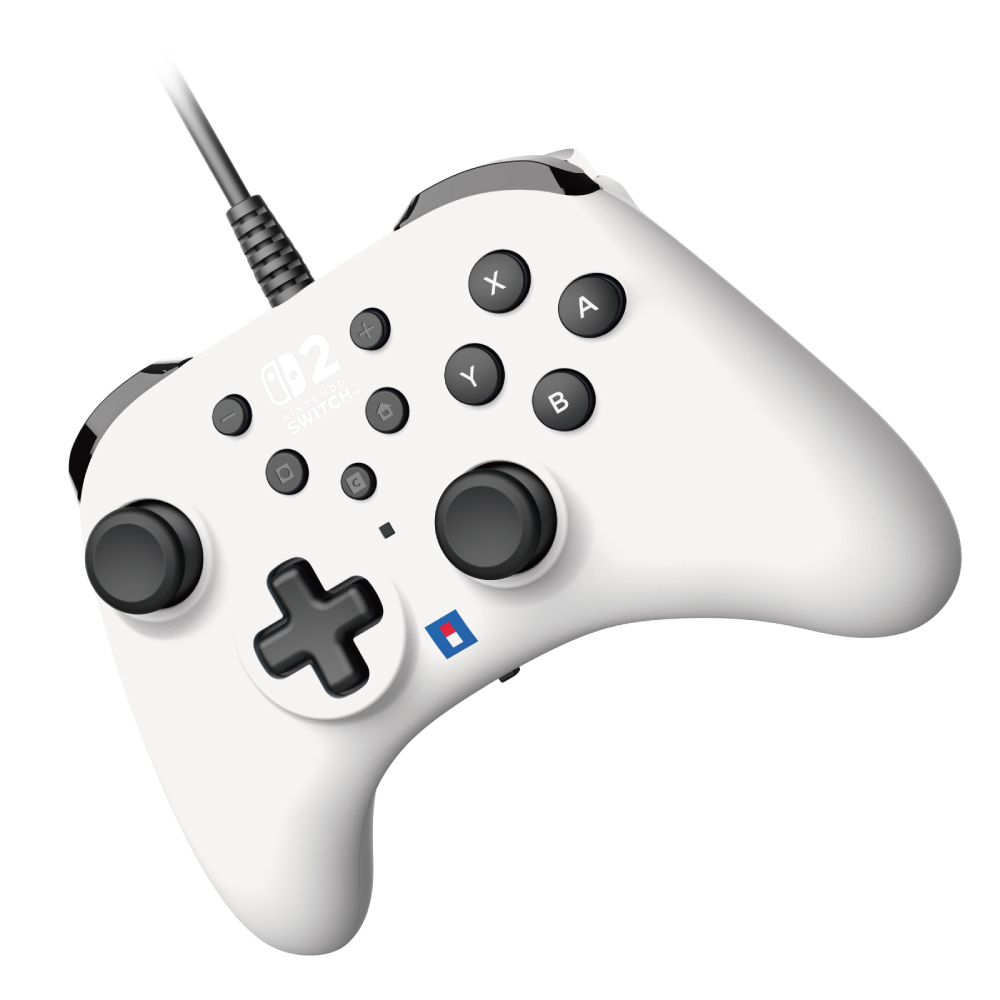 HORI TURBO 有線控制器(兼容Switch2/PC)(白色)