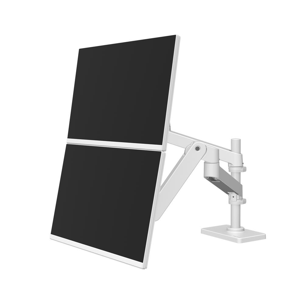 Ergotron LX PRO ARM 雙顯示器堆疊式支架 45-690-290(桌夾-白色)