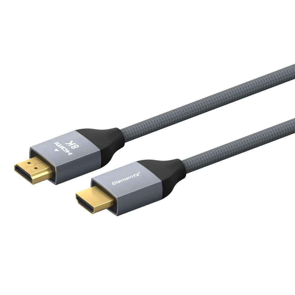 Elementz HDMI TO HDMI 8K@60Hz 影音傳輸線(HD-E8K)(100cm-灰色)