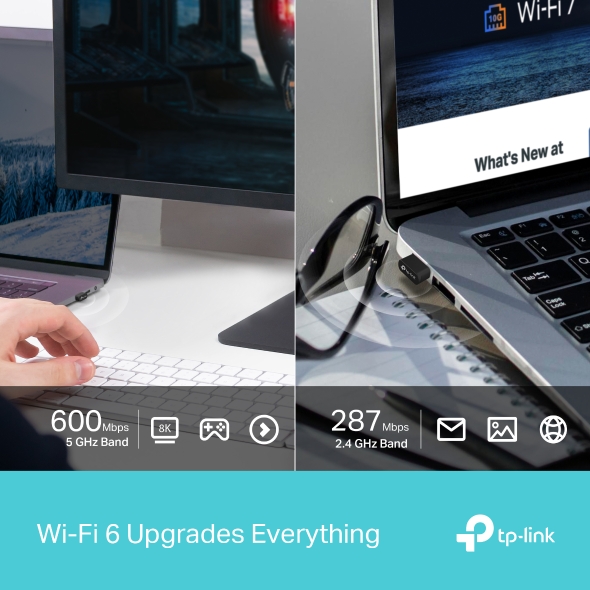 TP-Link Archer TX10UB Nano AX900 AX900 超迷你 Wi-Fi 6 藍牙 5.3 USB 接收器