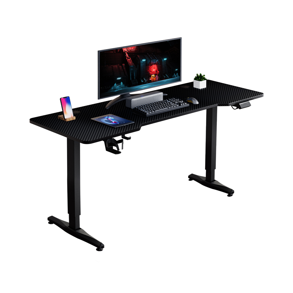 T33A 1stPlayer MOTO-E 電動升降電競桌(1460 (L140*W60*H72-117cm)-黑色腳架)
