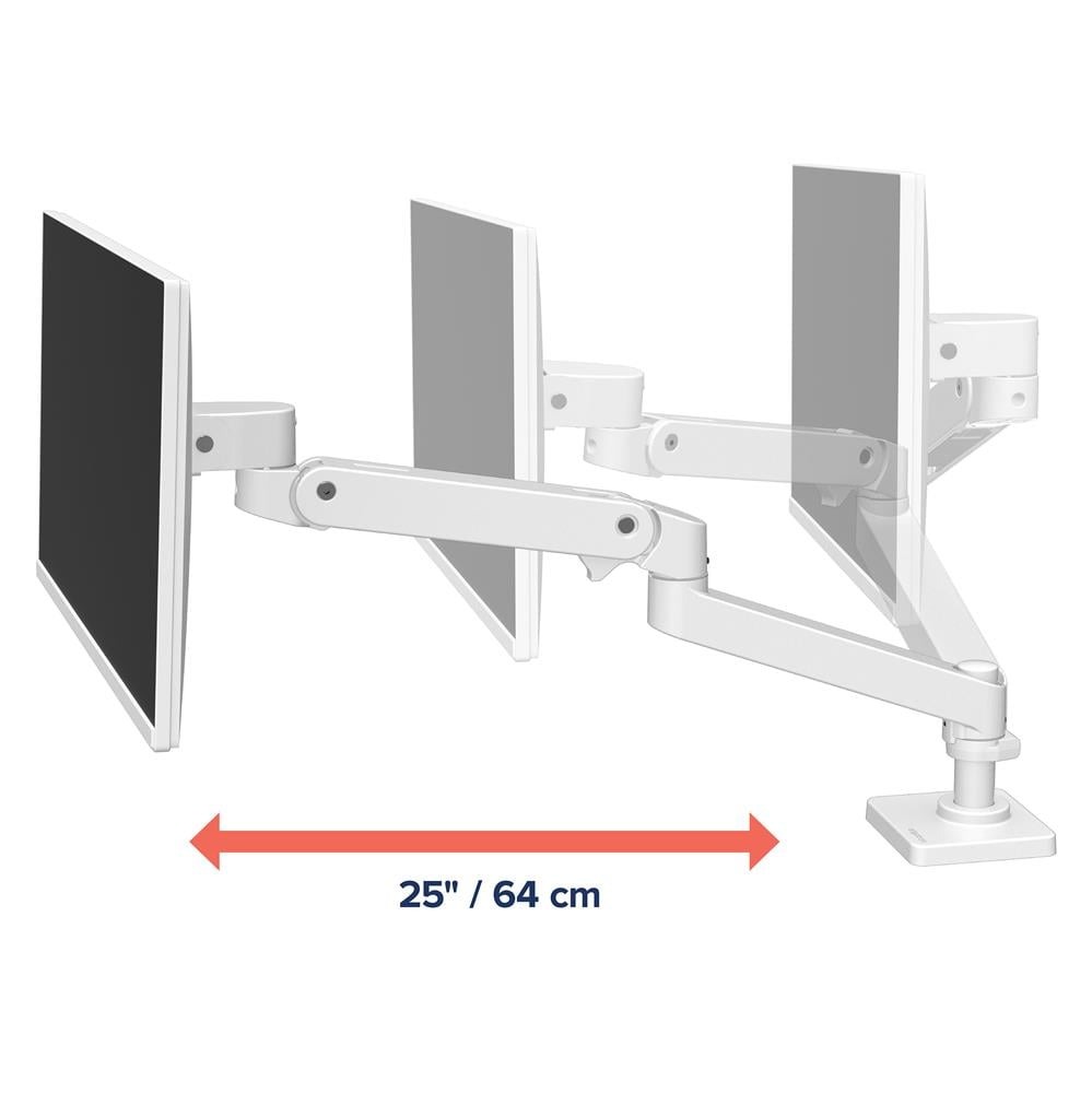 Ergotron LX PRO ARM 單臂顯示器支架 45-682-290(桌夾-短杆-白色)