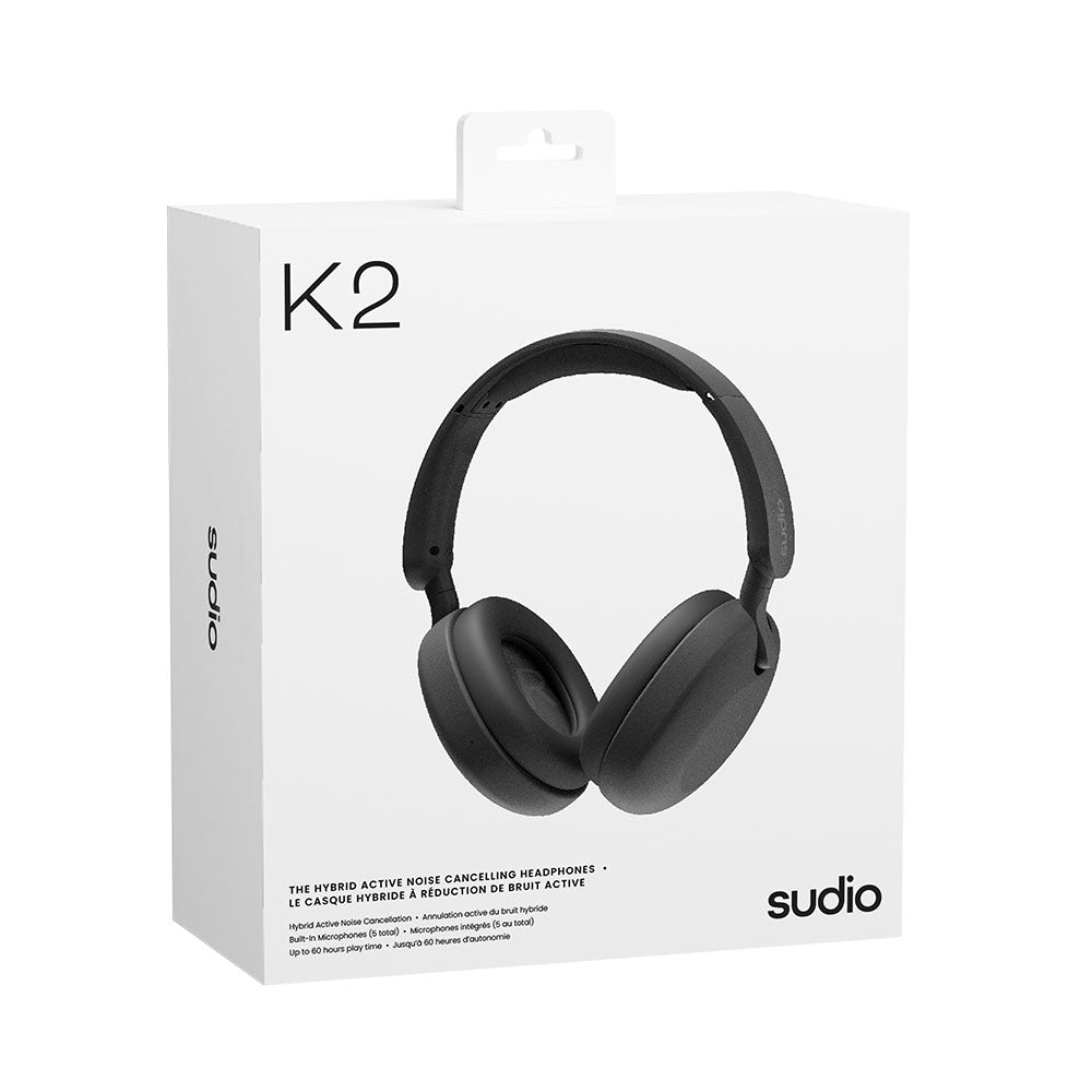 Sudio K2 混合式降噪無線耳機(黑色)