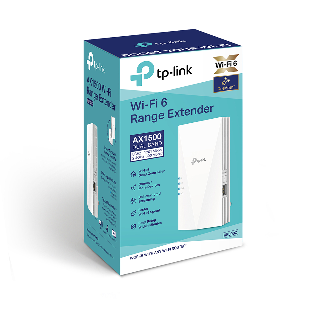 TP-Link RE500X AX1500 WiFi 6 訊號延伸器