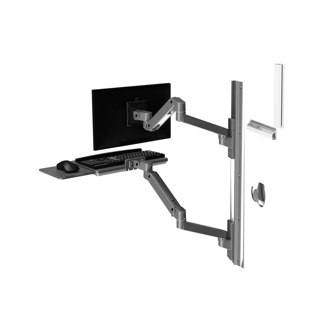 Ergotron LX PRO ARM 壁掛系統(顯示器及鍵盤) 45-696-293(灰色)